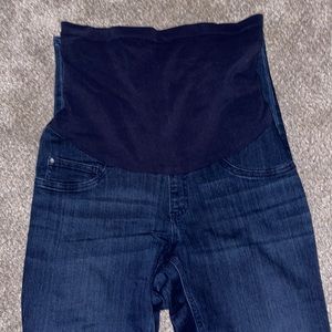 Indigo Blue Motherhood Maternity Jeans Skinny Dark Wash Blue